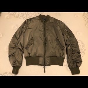 Pac Sun Olive Green Bomber Jacket M